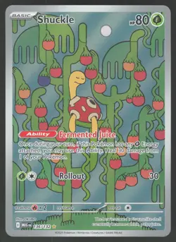 Shuckle 136/132 Illustration Rare Pokemon TCG Mega Evolution NM - Image 1