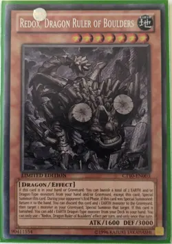 YuGiOh Redox, Dragon Ruler of Boulders Secret Rare CT10-EN003 - Image 1