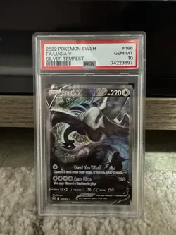 PSA 10 Lugia V Silver Tempest 186/195 Alt Art Pokemon Card - Image 1