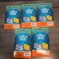 LOT OF 5 Pokemon Poke Mini Pack 3 Packs 1 Ultra Rare 4 Foil Cards - Image 2
