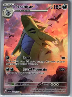 Tyranitar - 222/193 SV02: Paldea Evolved - Pokemon Card - NM - Image 1