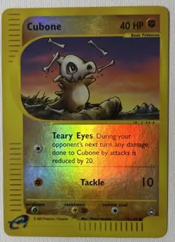 ? Cubone 72/147 Aquapolis Reverse Holo ?? Pokemon Card ?? RARE! ? - Image 1