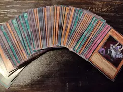 Yu Gi Oh 100 Card Random Lot (+5 Rares, Foils) *Vintage 1996 Cards* - Image 1