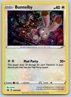 Bunnelby - Promo SWSH: Sword & Shield Promo Cards SWSH082 NM - Image 1