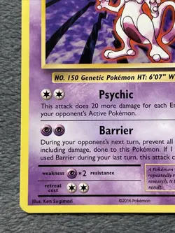 Mewtwo 51/108 XY Evolutions Pokemon Card 2016 Rare - Image 5