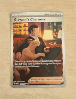 Giovanni's Charisma 204/165 Trainer Pokemon Card NM - Image 1