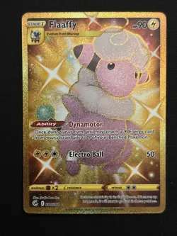 Pokemon TCG Flaaffy Gold Secret Rare Fusion Strike Card 280/264 - Image 1