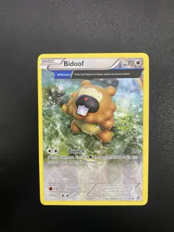 Bidoof 117/160 Uncommon Pokemon XY Primal Clash Card - Image 1