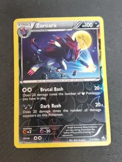 Pokemon TCG: Rare Zoroark 71/108 Reverse Holo, Promo Card - Crimping *READ* - Image 3