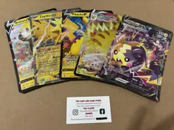 5 Jumbo Pokemon Pokemon EX V Promo Card TCG Pikachu Morpeko Zapdos Vmax - Image 1