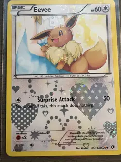 Eevee RC14/RC25 Legendary Treasures: Radiant Collection Holo Pokemon Card TCG LP - Image 1