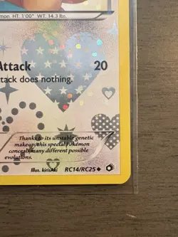 Eevee RC14/RC25 Legendary Treasures: Radiant Collection Holo Pokemon Card TCG LP - Image 3