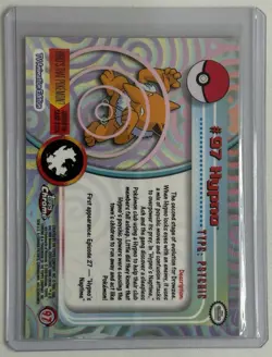 2000 Topps Chrome Hypno Pokemon Card, Foil Holographic - Image 2