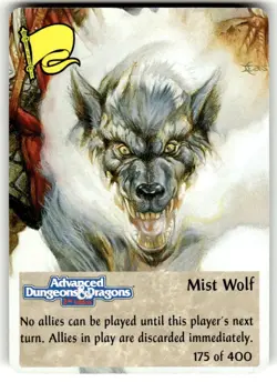 TSR Spellfire CCG 1st Ed. MIST WOLF Card #175 of 400 Advanced Dungeons & Dragons - Image 1