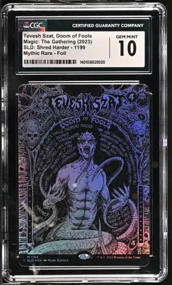Tevesh Szat, Doom Of Fools Foil SLD GRADED 10 - Image 1