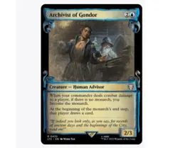 Archivist of Gondor Showcase Scrolls - LOTR 0420 - NM - MTG Magic Non-Foil - Image 1