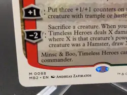 Minsc & Boo, Timeless Heroes (White Border) Mystery Booster 2 Regular - Image 2