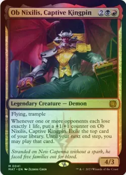 1 x Ob Nixilis, Captive Kingpin - Foil - MAT - LP - MTG - Image 1