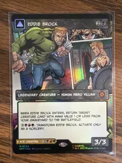 Eddie Brock (0224) (Borderless) Foil Marvel's Spider-Man Regular Near Mint MTG - Image 1