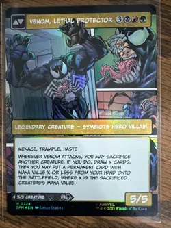 Eddie Brock (0224) (Borderless) Foil Marvel's Spider-Man Regular Near Mint MTG - Image 2