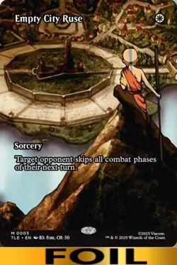 1x - Empty City Ruse - FOIL BORDERLESS #03 - Avatar: Eternal MTG - Image 1