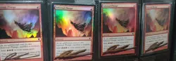 MTG 4 X Infernal Plunge Innistrad Foil SHADOW SIGNED BY ARTIST - Image 1