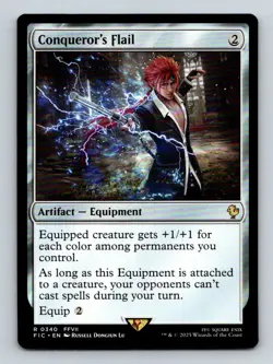 #340 Conqueror's Flail 2025 Final Fantasy Commander Rare - Image 1