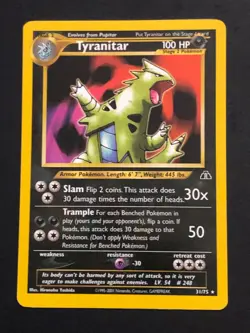 Tyranitar 31/75 -Neo Discovery Non Holo Rare - Pokemon Card - LP - Image 1
