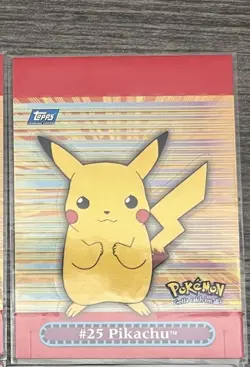 Pokemon 2000 Topps Pikachu 2/10 Pop-Up TV Animation Series - Image 1