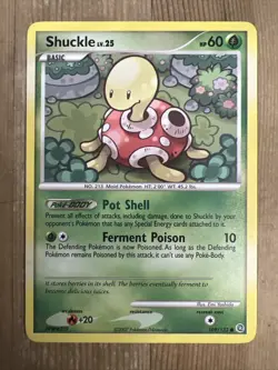 Pokemon TCG Shuckle Secret Wonders 109/132 Regular Common HP - Image 1