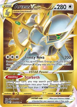 Pokemon TCG Arceus VSTAR Brilliant Stars 184/172 Holo Secret Rare - Image 1
