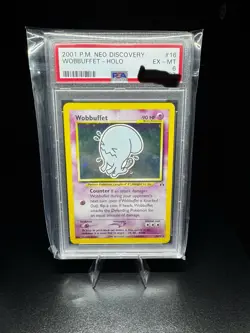Wobbuffet Pokemon 2001 English Neo Discovery - Unlimited 35/75 Rare Psa 6 - Image 1