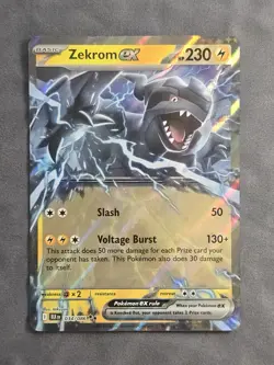 Zekrom ex 034/086 Double Rare SV: Black Bolt Pokemon TCG NM - Image 1