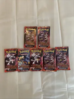 Pokemon TGC Lot Of 7 Destined Rivals Booster Packs New Sealed - Image 1