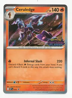 PRERELEASE Ceruledge Promo 014 - Pokemon Mega Evolution Phantasmal Flames (NM) - Image 1