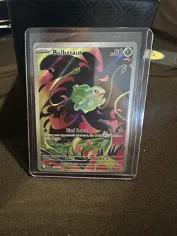 2025 Pokemon Mega Evolution Base Set Bulbasaur #133/132 Illustration Rare Holo - Image 1