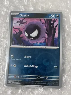 Gastly - 055/091 - Pokemon TCG Paldean Fates (2024) - NM - Reverse Holo - Image 1