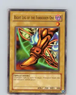 Yu-Gi-Oh TCG Right Leg Of The Forbidden One DB1-EN135 Unlimited Common MP-LP - Image 1