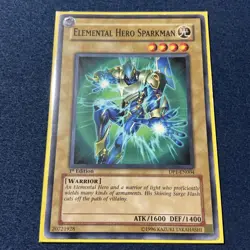 Yugioh Elemental HERO Sparkman DP1-EN004 Common - Image 1