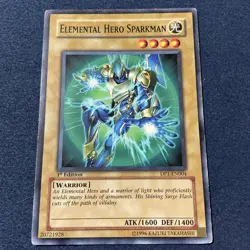 Yugioh Elemental HERO Sparkman DP1-EN004 Common - Image 2