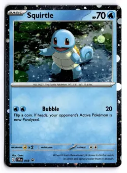 Squirtle - (Cosmos Holo) Promo SV: Scarlet & Violet Promo Cards 048 NM - Image 1