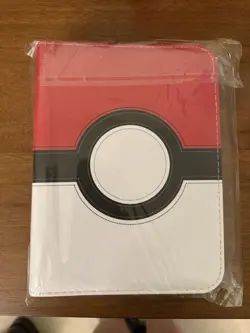 Pokemon Card Binder With Inserts Holds Over 100 Cards Great Gift - Image 1