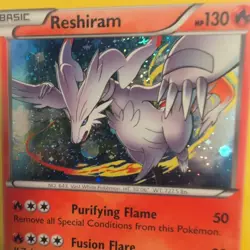 Pokemon Reshiram 17/116 Zekrom 39/116 Black White Plasma Freeze Holo Card - Image 3