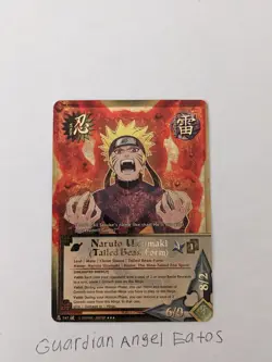 Naruto TCG CCG Naruto Uzumaki Tailed Beast Form Card SR English Near Mint - Image 1