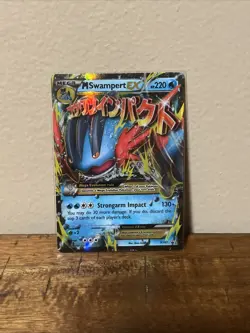 Pokemon Mega Swampert EX Holo Rare Card XY87 XY Mega 2016 - Image 1