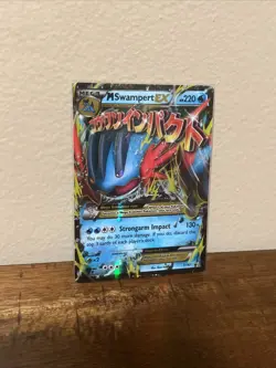 Pokemon Mega Swampert EX Holo Rare Card XY87 XY Mega 2016 - Image 2