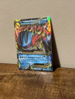 Pokemon Mega Swampert EX Holo Rare Card XY87 XY Mega 2016 - Image 3
