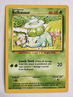 Pikachu Charmander Squirtle Bulbasaur Base Set TCG WOTC Starter Pokemon Cards LP - Image 4