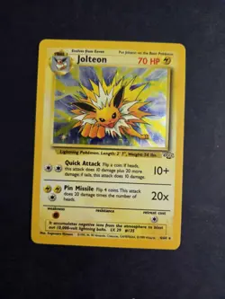 Pokemon TCG Jolteon Jungle Holo Card 4/64 Unlimited Rare, LP-MP - Image 1