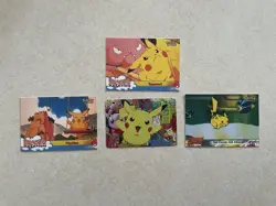 Vintage Pikachu Pokemon Card Lot!! 4 Topps Movie Cards +1 Japanese Sticker NM/LP - Image 1